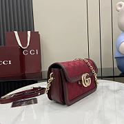 Kitlife Gucci Go Shoulder Bag Red GG Canvas 826761 21.5x14x9cm - 3
