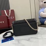 Kitlife Gucci Go Shoulder Bag Black GG Canvas 826761 21.5x14x9cm - 6