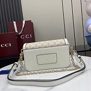 Kitlife Gucci Go Shoulder Bag White GG Canvas 826761 21.5x14x9cm - 4