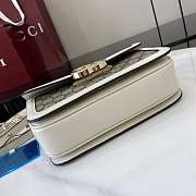Kitlife Gucci Go Shoulder Bag White & Beige GG Canvas 826761 21.5x14x9cm - 6