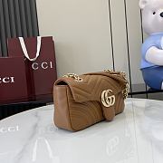 Kitlife Gucci GG Marmont Shoulder Bag Brown 826761 21.5x14x9cm  - 6