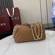 Kitlife Gucci GG Marmont Shoulder Bag Brown 826761 21.5x14x9cm  - 3