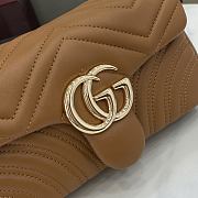 Kitlife Gucci GG Marmont Shoulder Bag Brown 826761 21.5x14x9cm  - 2
