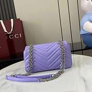Kitlife Gucci GG Marmont Shoulder Bag Purple 826761 21.5x14x9cm - 5