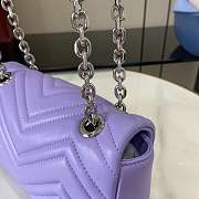 Kitlife Gucci GG Marmont Shoulder Bag Purple 826761 21.5x14x9cm - 3