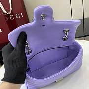 Kitlife Gucci GG Marmont Shoulder Bag Purple 826761 21.5x14x9cm - 4