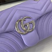 Kitlife Gucci GG Marmont Shoulder Bag Purple 826761 21.5x14x9cm - 2