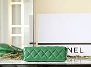 Kitlife Chanel 25C Kelly Handle Bag Dark Green AS4416 13x19x7cm - 6