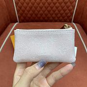 Kitlife Louis Vuitton Key Pouch Pink Monogram Denim M13208 12x7x1.5cm - 2