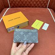 Kitlife Louis Vuitton Key Pouch Grey Monogram Denim M13208 12x7x1.5cm - 4