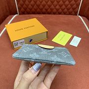 Kitlife Louis Vuitton Key Pouch Grey Monogram Denim M13208 12x7x1.5cm - 3