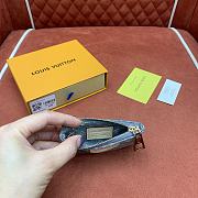 Kitlife Louis Vuitton Key Pouch Grey Monogram Denim M13208 12x7x1.5cm - 2