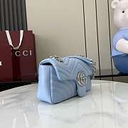 Kitlife Gucci GG Marmont Shoulder Bag Light Blue 826761 21.5x14x9cm - 6