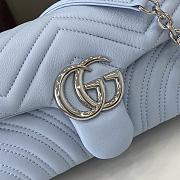 Kitlife Gucci GG Marmont Shoulder Bag Light Blue 826761 21.5x14x9cm - 2