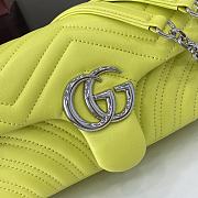 Kitlife Gucci GG Marmont Shoulder Bag Bright Green 826761 21.5x14x9cm  - 3