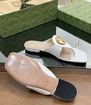 Kitlife Gucci Blondie GG Thong Sandals Slides White - 3