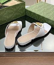 Kitlife Gucci Blondie GG Thong Sandals Slides White - 2