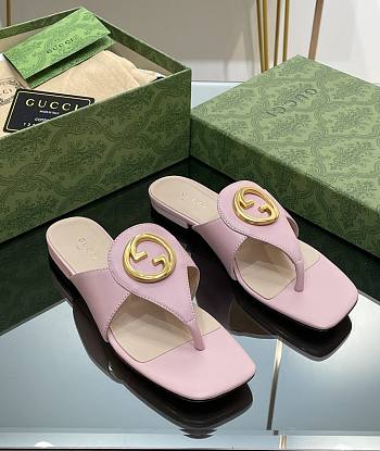 Kitlife Gucci Blondie GG Thong Sandals Slides Pink
