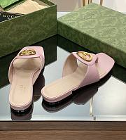 Kitlife Gucci Blondie GG Thong Sandals Slides Pink - 5
