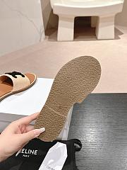 Kitlife Celine Arc de Triomphe Straw Slides Black Logo  - 4