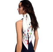 Kitlife Louis Vuitton x TM Monogram Superflat Flowers Scarf 90x90cm - 6