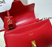 Kitlife C­eli­ne Small Classique 16 Bag Smooth Calfskin Shoulder Bag Red 197983 23x19x10.5cm - 4