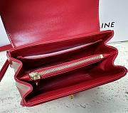 Kitlife C­eli­ne Small Classique 16 Bag Smooth Calfskin Shoulder Bag Red 197983 23x19x10.5cm - 5
