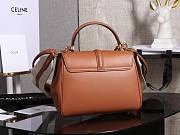 Kitlife C­eli­ne Small Classique 16 Bag Smooth Calfskin Shoulder Bag Brown 197983 23x19x10.5cm - 3
