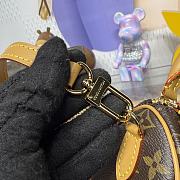 Kitlife Louis Vuitton Nano Speedy Bag Brown Monogram Canvas M81085 16x10x7.5cm - 4