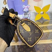 Kitlife Louis Vuitton Nano Speedy Bag Brown Monogram Canvas M81085 16x10x7.5cm - 3