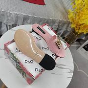 Kitlife Dolce & Gabbana DG-plaque Raffia Slippers Pink - 3
