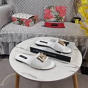 Kitlife Dolce & Gabbana DG-plaque Raffia Slippers White - 2