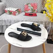 Kitlife Dolce & Gabbana DG-plaque Raffia Slippers Black - 4