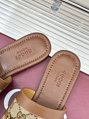 Kitlife Gucci Slide Sandal With Horsebit Light Brown Leather - 5