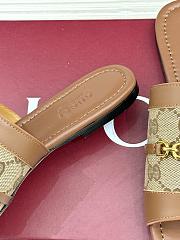 Kitlife Gucci Slide Sandal With Horsebit Light Brown Leather - 4