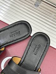 Kitlife Gucci Slide Sandal With Horsebit Black Leather - 6