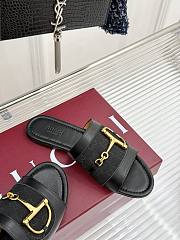 Kitlife Gucci Slide Sandal With Horsebit Black Leather - 4