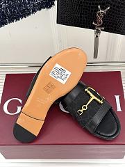 Kitlife Gucci Slide Sandal With Horsebit Black Leather - 3