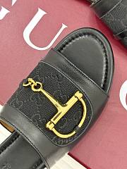 Kitlife Gucci Slide Sandal With Horsebit Black Leather - 2