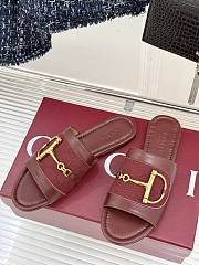 Kitlife Gucci Slide Sandal With Horsebit Red Leather - 5