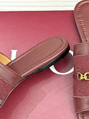 Kitlife Gucci Slide Sandal With Horsebit Red Leather - 3