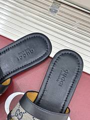 Kitlife Gucci Slide Sandal With Horsebit Dark Blue Leather - 5