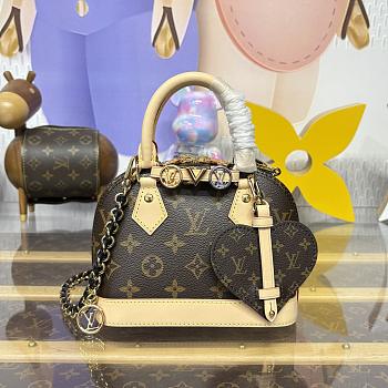 Kitlife Louis Vuitton Nano Alma Bag Brown Monogram Canvas M14339 18x12x8cm