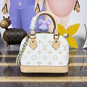 Kitlife Louis Vuitton Nano Alma Bag White & Beige Monogram Canvas M14339 18x12x8cm - 5