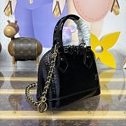 Kitlife Louis Vuitton Nano Alma Bag Black M14339 18x12x8cm - 4
