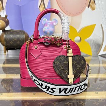 Kitlife Louis Vuitton Nano Alma Bag Pink M14339 18x12x8cm