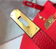 Kitlife Hermes Kelly Epsom Bag Red 32cm - 6