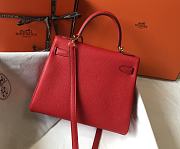 Kitlife Hermes Kelly Epsom Bag Red 32cm - 2