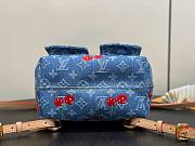 Kitlife Louis Vuitton x TM Venice Backpack With Cherry Blue Monogram Denim M13679 24x26x7cm - 3