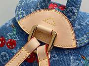 Kitlife Louis Vuitton x TM Venice Backpack With Cherry Blue Monogram Denim M13679 24x26x7cm - 2